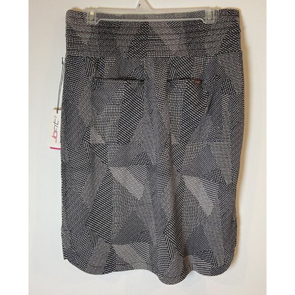 NWT Jofit Oasis Skirt Straight Knee Length Black Gray Size Small S New - Picture 3 of 5